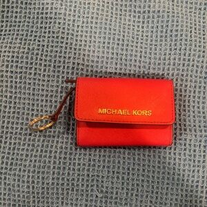 Michael Kors Red wallet and  Card Holder